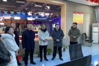 内蒙古自治区杭锦旗来蓝考察交流新时代文明实践中心和融媒体中心建设工作