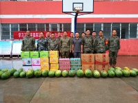 沙场磨砺练精兵，慰问民兵正当时